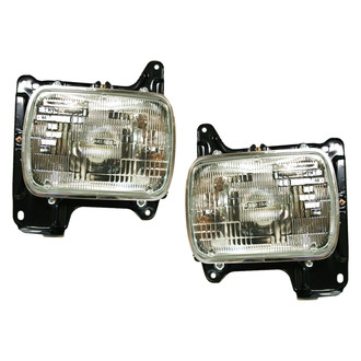 Pacific Best® - Driver and Passenger Side Replacement Headlight Set (Standard Line)