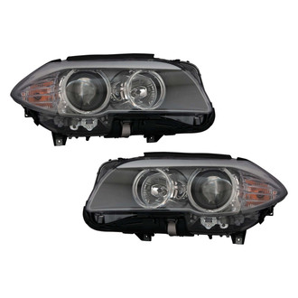 Pacific Best® - Driver and Passenger Side Replacement Headlight Set (NSF Certified)