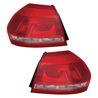 Pacific Best® - Driver and Passenger Side Outer Replacement Tail Lights (Standard Line)
