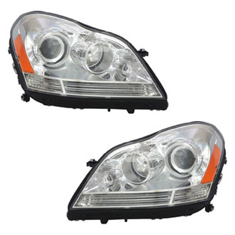 Pacific Best® - Driver and Passenger Side Replacement Headlight Set (NSF Certified)