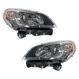 Pacific Best® - Driver and Passenger Side Replacement Headlight Set (NSF Certified)