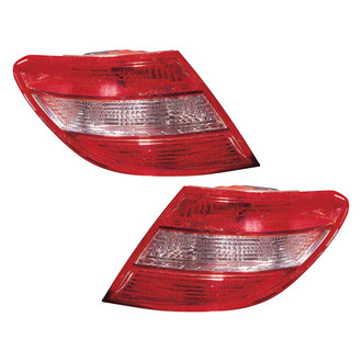 Pacific Best® - Driver and Passenger Side Replacement Tail Lights (CAPA Certified)