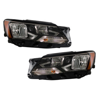 Pacific Best® - Driver and Passenger Side Replacement Headlight Set (CAPA Certified)