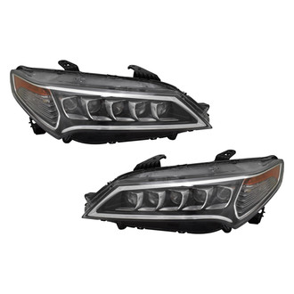 Pacific Best® - Driver and Passenger Side Replacement Headlight Set (NSF Certified)