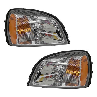 Pacific Best® - Driver and Passenger Side Replacement Headlight Set (Standard Line)