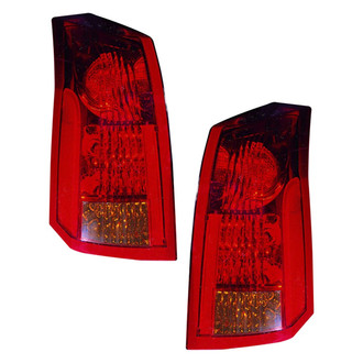 Pacific Best® - Driver and Passenger Side Outer Replacement Tail Lights (Standard Line)