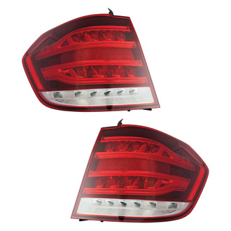 Pacific Best® - Driver and Passenger Side Outer Replacement Tail Lights (Standard Line)