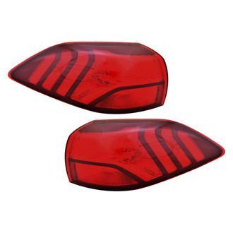 Pacific Best® - Driver and Passenger Side Outer Replacement Tail Lights (CAPA Certified)