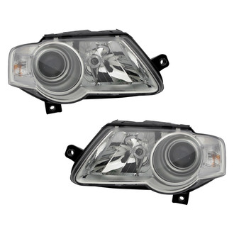 Pacific Best® - Driver and Passenger Side Replacement Headlight Set (CAPA Certified)