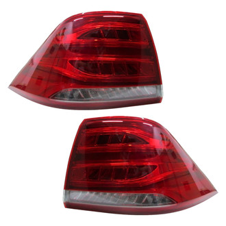 Pacific Best® - Driver and Passenger Side Outer Replacement Tail Lights (Standard Line)