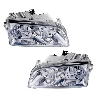 Pacific Best® - Driver and Passenger Side Replacement Headlight Set (NSF Certified)