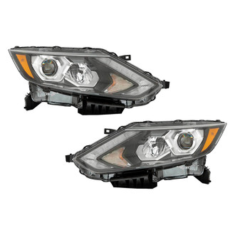 Pacific Best® - Driver and Passenger Side Replacement Headlight Set (Standard Line)