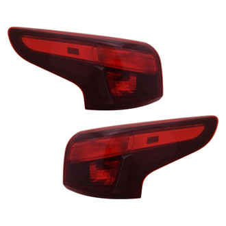 Pacific Best® - Driver and Passenger Side Outer Replacement Tail Lights (Standard Line)