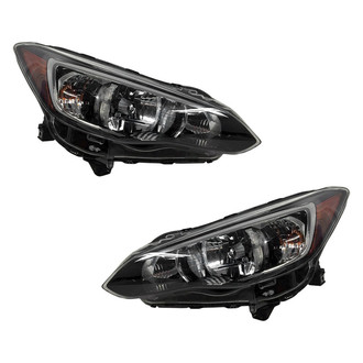 Pacific Best® - Driver and Passenger Side Replacement Headlight Set (NSF Certified)