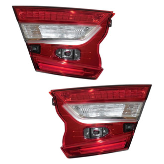 Pacific Best® - Driver and Passenger Side Inner Replacement Tail Lights (CAPA Certified)