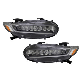 Pacific Best® - Driver and Passenger Side Replacement Headlight Set (CAPA Certified)