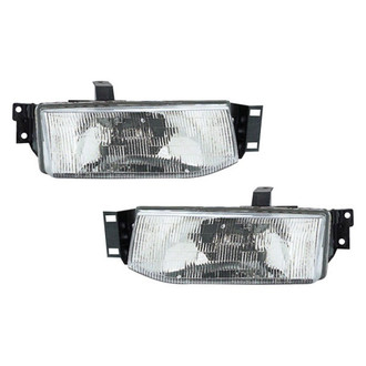 Pacific Best® - Driver and Passenger Side Replacement Headlight Set (Standard Line)