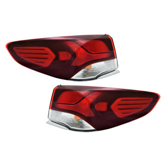 Pacific Best® - Driver and Passenger Side Outer Replacement Tail Lights (CAPA Certified)