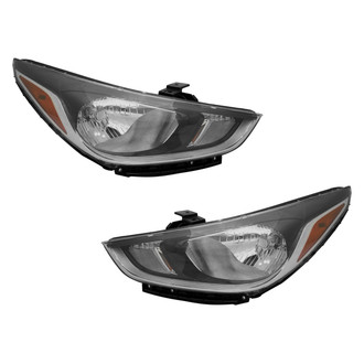 Pacific Best® - Driver and Passenger Side Replacement Headlight Set (Standard Line)