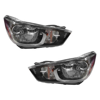 Pacific Best® - Driver and Passenger Side Replacement Headlight Set (Standard Line)
