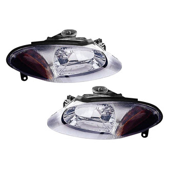 Pacific Best® - Driver and Passenger Side Replacement Headlight Set (Standard Line)