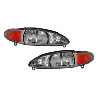 Pacific Best® - Driver and Passenger Side Replacement Headlight Set (Standard Line)