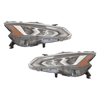 Pacific Best® - Driver and Passenger Side Replacement Headlight Set (Standard Line)