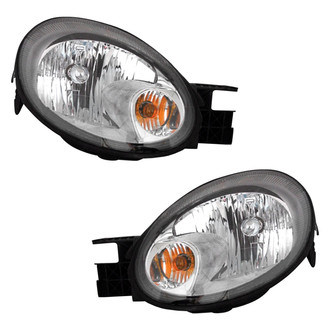 Pacific Best® - Driver and Passenger Side Replacement Headlight Set (CAPA Certified)