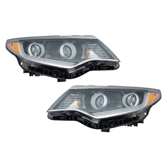 Pacific Best® - Driver and Passenger Side Replacement Headlight Set (NSF Certified)