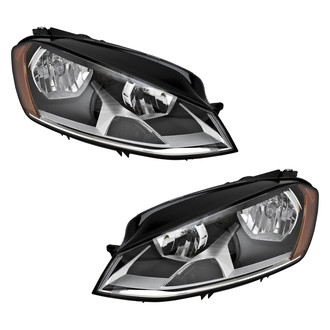 Pacific Best® - Driver and Passenger Side Replacement Headlight Set (CAPA Certified)