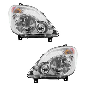 Pacific Best® - Driver and Passenger Side Replacement Headlight Set (Standard Line)