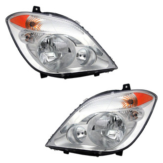 Pacific Best® - Driver and Passenger Side Replacement Headlight Set (CAPA Certified)