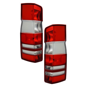 Pacific Best® - Driver and Passenger Side Replacement Tail Lights (CAPA Certified)