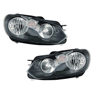 Pacific Best® - Driver and Passenger Side Replacement Headlight Set (CAPA Certified)