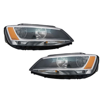 Pacific Best® - Driver and Passenger Side Replacement Headlight Set (Standard Line)