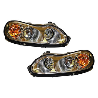 Pacific Best® - Driver and Passenger Side Replacement Headlight Set (Standard Line)