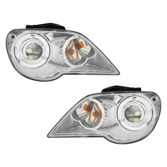 Pacific Best® - Driver and Passenger Side Replacement Headlight Set (Standard Line)