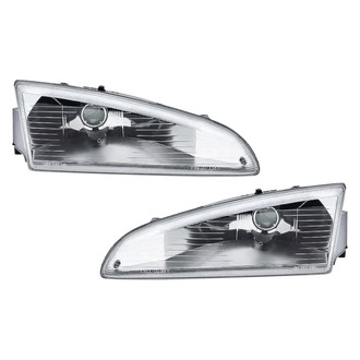 Pacific Best® - Driver and Passenger Side Replacement Headlight Set Lens and Housing (Standard Line)