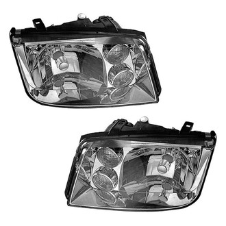 Pacific Best® - Driver and Passenger Side Replacement Headlight Set (Standard Line)