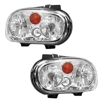 Pacific Best® - Driver and Passenger Side Replacement Headlight Set (Standard Line)