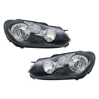 Pacific Best® - Driver and Passenger Side Replacement Headlight Set (CAPA Certified)