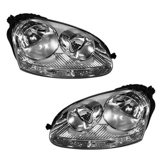 Pacific Best® - Driver and Passenger Side Replacement Headlight Set (Standard Line)