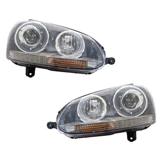 Pacific Best® - Driver and Passenger Side Replacement Headlight Set Lens and Housing (Standard Line)