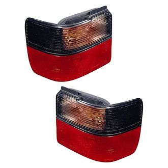 Pacific Best® - Driver and Passenger Side Outer Replacement Tail Light Lens and Housings (Standard Line)