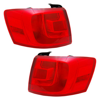 Pacific Best® - Driver and Passenger Side Outer Replacement Tail Lights (Standard Line)