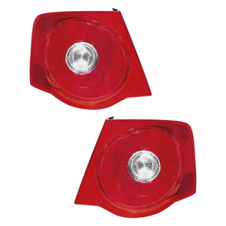 Pacific Best® - Driver and Passenger Side Outer Replacement Tail Lights (CAPA Certified)