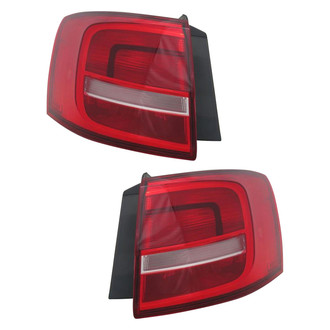 Pacific Best® - Driver and Passenger Side Outer Replacement Tail Lights (Standard Line)