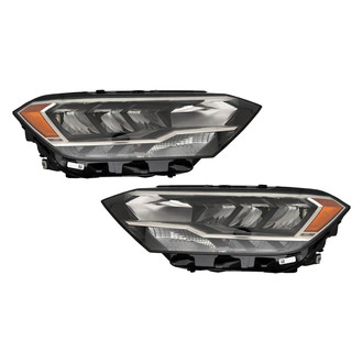 Pacific Best® - Driver and Passenger Side Replacement Headlight Set (Standard Line)