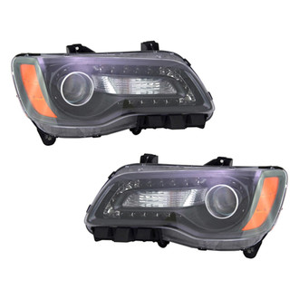 Pacific Best® - Driver and Passenger Side Replacement Headlight Set (CAPA Certified)