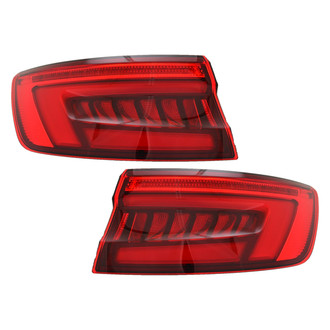 Pacific Best® - Driver and Passenger Side Outer Replacement Tail Lights (Standard Line)
